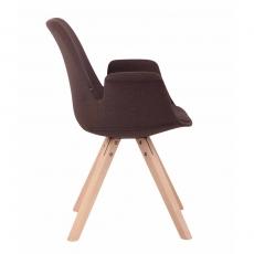 Jídelní čalouněná židle Prins textil, přírodní nohy - 12