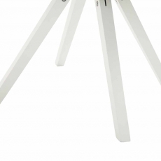 Jídelní čalouněná židle Siksak textil, bílé nohy - 14