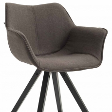 Jídelní čalouněná židle Siksak textil, černé nohy - 9