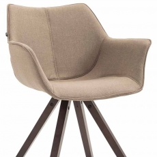 Jídelní čalouněná židle Siksak textil, nohy ořech - 5