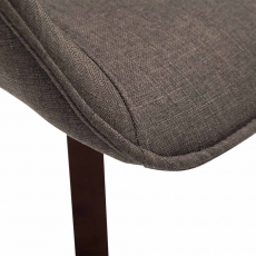 Jídelní čalouněná židle Siksak textil, nohy ořech - 15
