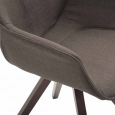 Jídelní čalouněná židle Siksak textil, nohy ořech - 14