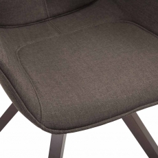 Jídelní čalouněná židle Siksak textil, nohy ořech - 16
