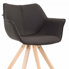 Jídelní čalouněná židle Siksak textil, přírodní nohy - 8