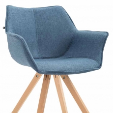 Jídelní čalouněná židle Siksak textil, přírodní nohy - 3