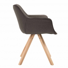 Jídelní čalouněná židle Siksak textil, přírodní nohy - 10