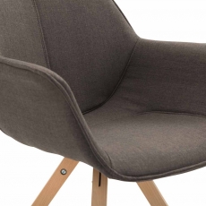 Jídelní čalouněná židle Siksak textil, přírodní nohy - 14