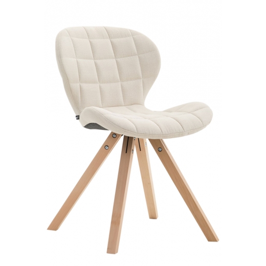 Jídelní čalouněná židle Tryk textil, přírodní nohy - 1