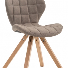 Jídelní čalouněná židle Tryk textil, přírodní nohy - 3