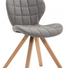 Jídelní čalouněná židle Tryk textil, přírodní nohy - 7