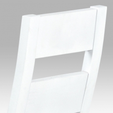 Jídelní dřevěná židle Horizont, bílá/hnědá - 6