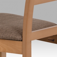 Jídelní dřevěná židle Horizont, buk/hnědá - 6
