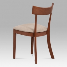 Jídelní dřevěná židle Wide, třešeň/krémová - 2