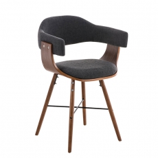 Konferenční / jídelní židle dřevěná Dancer II. textil (SET 2 ks) - 5