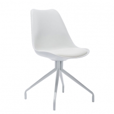 Konferenční / jídelní židle Hella, bílá - 1