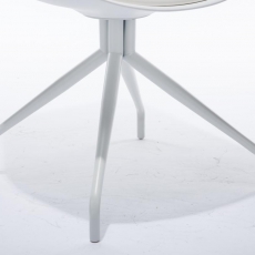 Konferenční / jídelní židle Hella, bílá - 6