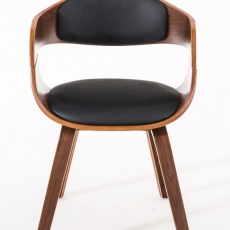 Konferenční židle Kingdom ořech (SET 2 ks), černá - 5