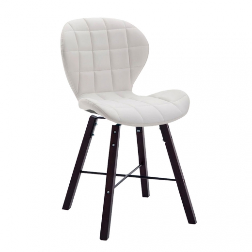 Konferenční / jídelní židle Nestea II., podnož cappuccino, kůže - 1