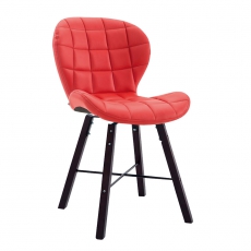 Konferenční / jídelní židle Nestea II., podnož cappuccino, kůže - 5