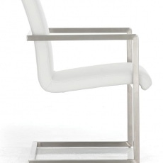 Konferenční / jídelní židle s područkami Valya (SET 2 ks) krémová - 2