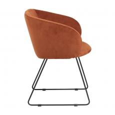 Jídelní / konferenční židle Gwen, oranžová - 3