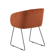 Jídelní / konferenční židle Gwen, oranžová - 4