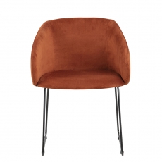 Jídelní / konferenční židle Gwen, oranžová - 2
