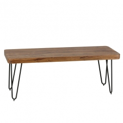 Jídelní lavice Bagli, 120 cm, masiv Sheesham