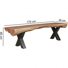 Jídelní lavice Cory, 170 cm, akát - 3