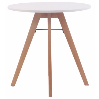 Jídelní stůl Alter, 75 cm, přírodní dřevo / bílá