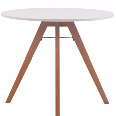 Jídelní stůl Alter, 90 cm, přírodní dřevo / bílá - 1