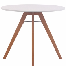 Jídelní stůl Alter, 90 cm, přírodní dřevo / bílá - 1