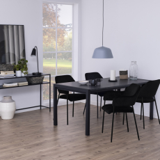 Jídelní stůl Bicca, 170-250 cm, černá - 5