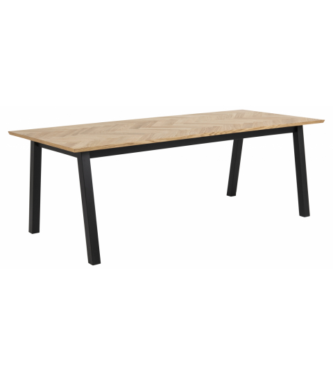 Jídelní stůl Brighton, 220 cm, dub / černá
