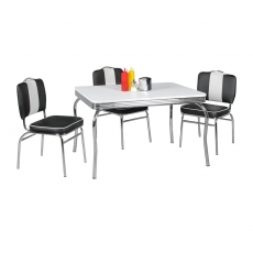 Jídelní stůl Elvis, 120 cm, bílá - 4
