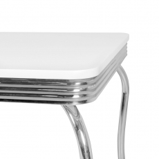 Jídelní stůl Elvis, 120 cm, bílá - 6
