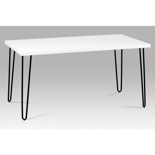 Jídelní stůl Hedvika, 150 cm, bílá/černá - 1