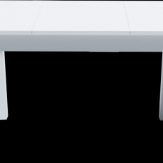 Jídelní stůl Jadalnia, 160 cm, bílá matná - 4