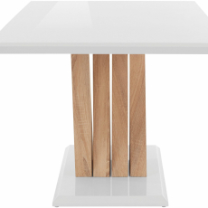 Jídelní stůl Keko, 160 cm, bílá / dub - 3