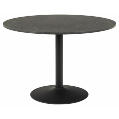 Jídelní stůl kulatý Ibiza, 110 cm, černá