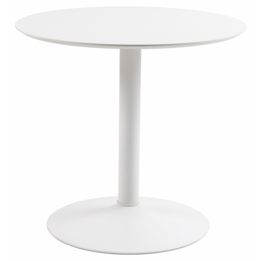 Jídelní stůl kulatý Ibiza, 80 cm, bílá - 1