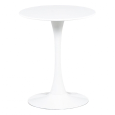 Jídelní stůl kulatý Klaudia, 60 cm, bílá - 1