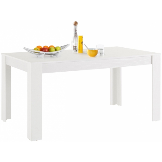 Jídelní stůl Lora I., 160 cm, bílá - 1