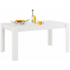 Jídelní stůl Lora I., 160 cm, bílá