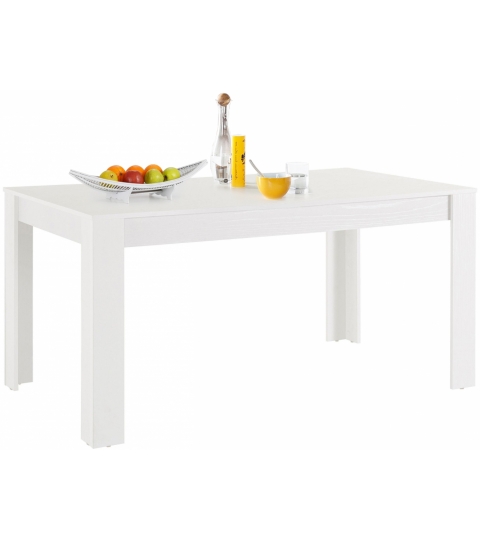 Jídelní stůl Lora I., 160 cm, bílá