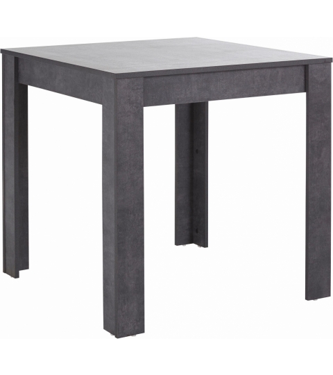 Jídelní stůl Lora I., 80 cm, pohledový beton