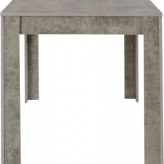 Jídelní stůl Lora II., 120 cm, pohledový beton - 3