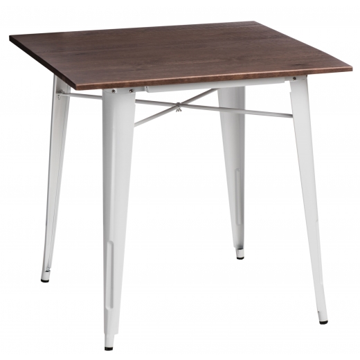 Jídelní stůl Mason 76 cm, tmavé dřevo - 1