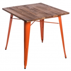 Jídelní stůl Mason 76 cm, tmavé dřevo - 5