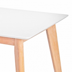 Jídelní stůl Milenium, 160 cm, bílá/dub - 2
